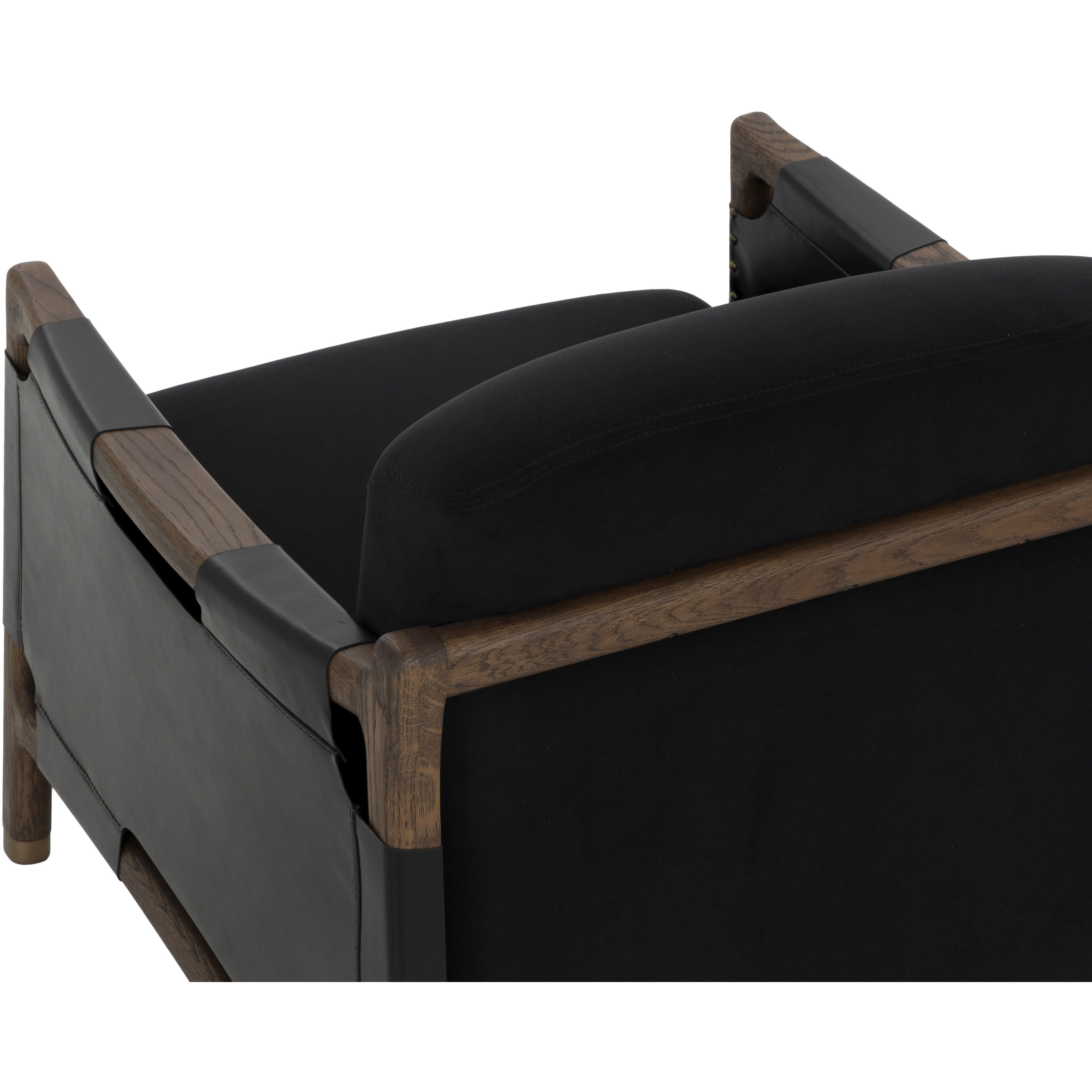 Calloway Antique Brown / Abbington Black / Onyx Leather Lounge Chair